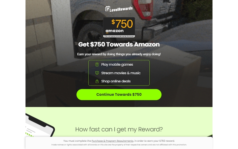 Rewards US - Amazon $750