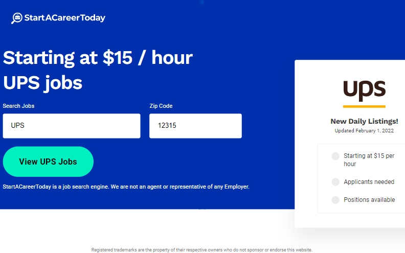 StartACareerToday - UPS - (US)